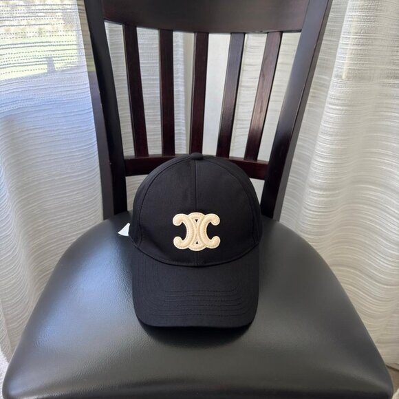 TRIOMPHE BASEBALL CAP IN COTTON ‘BLACK - Picture 4 of 8